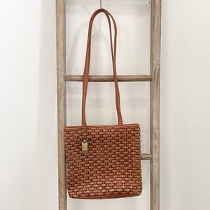 Nine West Brown Woven Bag